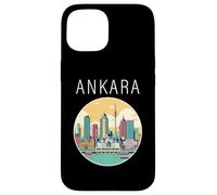 Ankara Turquía paisaje Art Deco Carcasa para iPhone 15
