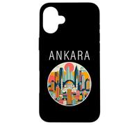 Ankara Turquía paisaje Art Deco Carcasa para iPhone 16 Plus
