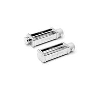 ANKARSRUM Juego de rodillo para pasta y cortador de pasta de 2 piezas de acero inoxidable plata