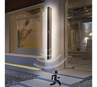 ANKBOY 150CM Largo Lámpara Pared Luz Exterior con Sensor de Movimiento IP65 Impermeable Aplique Pared para Patio Garaje Porche Jardín,4000K