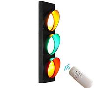 ANKBOY Semáforo Multicolor LED Lámpara de Pared con Interruptor, Apliques de Pared con Control Remoto Luces Ajustables, Habitación Niños Jardín de infantes Juguete Educación Decorativo, 5W*3