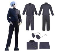 AnkekolyStar Disfraz de cosplay para adultos, Halloween, carnaval, cosplay, fiesta de carnaval (Gojo, L)