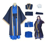 AnkekolyStar Jinshi Disfraz de cosplay para hombre con peluca, anime de Apothecary Diaries, Hanfu para adultos, Halloween, carnaval, cosplay, fiesta de carnaval (jinshi, S)