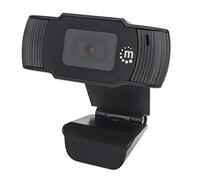 AnkePower Manhattan - Cámara Web USB, Dos megapíxeles, 1080p Full HD, USB-A, micrófono Integrado, Base de Clip Ajustable, 30 fotogramas por Segundo, Negro, Caja