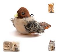 Ankepw Juguete para Gatos con Forma de pájaro Que Canta,Juguete para Gatos con Forma de pájaro Que Canta y aletea,Juguete para Gatos con Forma de pájaro Que simula el Canto (1PCS)
