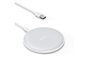 Anker 313 Cargador inalámbrico Pad, Qi Certificado 10W MAX para iPhone Serie 14 & 13, SE 2020, 12, AirPods Pro 2 (Adaptador de Corriente no Incluido, No Compatible con MagSafe Carga Magnético)