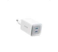 Anker Cargador USB C 47W, 523 Cargador (Nano 3), Compacto con 2 Puertos GAN Cargador rápido para iPhone 15/15 Plus/15 Pro/15 Pro Max/14, Galaxy, Pixel 4/3, iPad/iPad Mini (Cable no Incluido)
