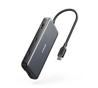 Anker 8 en 1 USB C Hub, PowerExpand Adaptador USB C, Power Delivery 100 W, HDMI 4K 60Hz, USB C de 10 Gbps y 2 puertos USB A, puerto Ethernet, Lector de tarjetas microSD y SD, para MacBook Pro y más