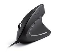 Anker AK-98ANWVM-BA - Ratón óptico Vertical (ergonómico, para diestro, 5 Botones, 1000/1600 dpi), Color Negro