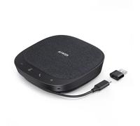 Anker PowerConf S330 - Altavoz USB para conferencias de Oficina en casa, Filtro de Voz Inteligente, Plug & Play, 4 micrófonos para Cobertura de habitación de 360°, Perfil de Sonido Claro