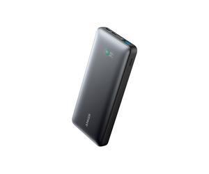 ANKER ANK-A1249-B Anker Powerbank mit Display - Kapazität 10000 mAh - Eingänge: integriertes Kabel, USB-C-Anschluss - Ausgänge: