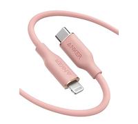 Anker cable iphone, PowerLine III Flow, cable iphone carga rapida de 180cm, compatible con iPhone 13/13 Pro Max/12/11 Pro/X/XS/XR/8 Plus, AirPods Pro, Certificado MFi, cable de silicona