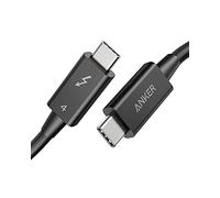 Anker Cable Thunderbolt 4, Admite Pantalla 8K/transf. 100W/Datos 40 Gbps Cable Carga USB C a USB C, para iPhone 16/15, MacBooks Tipo C, iPad Pro, Concentrador, Docking y más (0,7m)