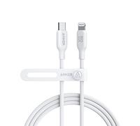 Anker Cable USB-C a Lightning, 541 Cable (180cm), Certificado MFi, Cable de carga rápida de base biológica, para iPhone 13 13 Pro 12 11 X XS XR 8 Plus (cargador no incluido) Blanco Aurora