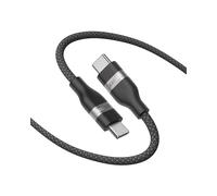 Anker Cable USB C a USB C Trenzado Reciclado de 240 W, Cable de Carga Rápida con Cargador de Tipo C para iPhone 16/16 Pro/16 Plus/16 Pro Max, MacBook Pro, iPad Pro, iPad Air 4, Galaxy S23(1,8m, Negro)