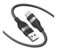 Anker Car Carplay Cable for iPhone 16 15 Pro Max Plus, Upcycled Braided USB A to USB C Cargador Car Charger Cord for Samsung Note20 and More (1,8m, Black)