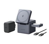 Anker Y1811HA1 cargador de dispositivo móvil Auriculares, Smartphone, Reloj inteligente Negro USB Cargador inalámbrico Carga rápida Interior
