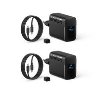 Anker Cargador Superrápido USB-C de 45 W, Cargador con Cable USB-C Compatible con Carga Rápida PPS para Samsung Galaxy S24 Ultra/S23+/S23/S22/Note20, iPhone 17/16, Pixel y más (con 2 Cable de 1,5 m)