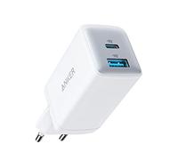 Anker Cargador USB C, Adaptador de Corriente Compacto de 65 W y 2 Puertos, Compatible con MacBook Pro/Air, iPad Pro, Galaxy S22+/S21, DELL XPS 13, Note 20/10+, iPhone 15/Pro, Pixel y más