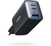 Anker Cargador USB C Carga Rapida 65W (Nano II),con 3 Puertos PPS, Cargador Compacto y Potente para MacBook Pro, iPad Pro, Steam Deck, Galaxy S20, DELL XPS 13, Note 20/10+, iPhone 16/15 Series y más