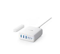 Anker Cargador USB C Estación de Carga 112W con 6 Puertos | Para iPhone 16 15 14 13, MacBook Air, Pixel, Galaxy, iPad, sin cable
