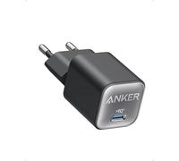 Anker Cargador USB C GAN 30 W, Cargador iPhone 511 (Nano 3), rápido PIQ 3.0 PPS, Compatible con iPhone 16/16 Plus/16 Pro Max/15/14/13/12, Samsung Galaxy, Pixel 4/3, iPad, Macbook Air