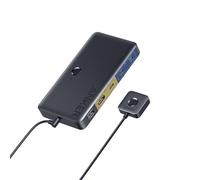 Anker Conmutador KVM HDMI USB 3.0, 5 puertos USB 3.0, soporta 4K @ 60Hz, control magnético de botón, conmutación con un solo clic para portátiles y de escritorio, para Dell, MacBook, iPad (con cable)