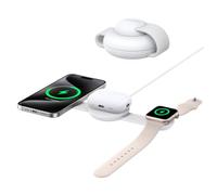 Anker MagGo Estación de Carga Inalámbrica 3 en 1 Compatible con MagSafe Qi2 15W Blanco