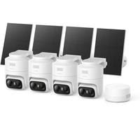 Anker eufy eufyCam C37, Kit de 4 cámaras inalámbricas Exteriores | Seguimiento IA 360°, Solar 2K, HomeBase Mini, reconocimiento facial, visión nocturna en color
