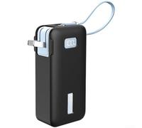 Anker - Funda protectora para batería externa nano 3 en 1 de 10000 mAh, funda de silicona antiarañazos, a prueba de golpes, funda de transporte suave para cargador inalámbrico portátil (negro)