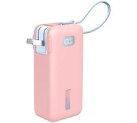 Anker - Funda protectora para batería externa nano 3 en 1 de 10000 mAh, funda de silicona antiarañazos, a prueba de golpes, funda de transporte suave para cargador inalámbrico portátil (rosa)