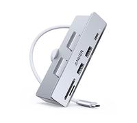 Anker Hub USB C 535 (5 en 1, para iMac), con 2 puertos de datos USB-A de 10 Gbps, puerto USB-C de 10 Gbps, lector de tarjetas SD y microSD