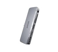 Anker Hub USB C para iPad USB-C, concentrador USB-C 541 (6 en 1) con puerto HDMI 4K, puerto USB-C multifunción, ranuras para tarjetas SD y microSD, para iPad Pro 5ª generación, iPad Air 5ª generación,