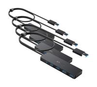 Anker Hub USB, Hub USB 3.0 con de 5 Gbps 4 Puertos, Ultra Delgado y Ligero, para MacBook, MacBook Air/Pro/Mini, iMac, MacPro, Windows portátiles y Ultrabooks, PC y más (Paquete de 4)