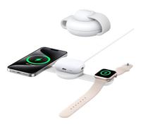 Anker MagGo Estación de Carga Inalámbrica 3 en 1 Compatible con MagSafe Qi2 15W Blanco
