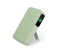 Anker MagGo Power Bank, Batería Portátil 10000mAh Qi2 15W Carga Rápida Magnética Compatible MagSafe, Pantalla Inteligente y Soporte Plegable, para iPhone 17/16/15/14/13/12 (Incluye Cable USB-C)