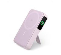 Anker MagGo Power Bank, Qi2 - Cargador portátil Compatible con MagSafe de 15 W, batería de 10.000 mAh, Pantalla Inteligente y Soporte Plegable, para iPhone 15/14/13/12, Incluye Cable USB-C