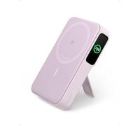 Anker MagGo Power Bank, Cargador Portátil Ultrarrápido de 15W Compatible con MagSafe, Qi2 con Batería 10000mAh con Pantalla Inteligente, para iPhone 17/16/15/14 Series (con Cable USB-C)