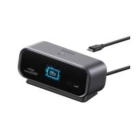Anker Nano Hub USB-C 10 en 1, estación de Acoplamiento con Puertos de Datos | USB-C y USB-A de 10 Gbps, 4K HDMI, DisplayPort 1.4, 100 W PD, 2 puertos de datos USB 2.0, Ethernet, AUX, microSD y SD