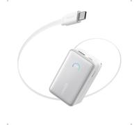 Anker Nano Power Bank 10.000 mAh 45W con Cable retráctil InstaCord | Cable retráctil de 70 cm, para iPhone 17/16, iPad, Galaxy y Pixel