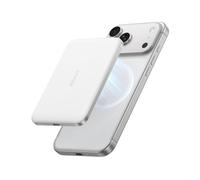 Anker Nano Power Bank MagSafe Qi2 15W Ultrafina de 5000 mAh | Compatible con MagSafe, diseño ergonómico, para iPhone 17/16/15/14. Blanco