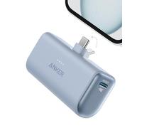 Anker Nano Powerbank, 5000 mAh Powerbank 22,5 W, Conector USB-C Plegable, Compatible con iPhone 17/16/15 Series, Samsung S22/23 Serie, Note20/10 Serie, Huawei, iPad Pro/Air, AirPods y más(Azul)