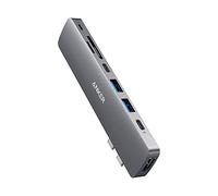 Anker PowerExpand Direct - Adaptador USB-C para MacBook (8 en 2, Puerto multifunción, 4 K, HDMI, Puertos de Datos USB-A 3.0, Tarjetas de Memoria SD/microSD, Puerto de Audio Lightning)