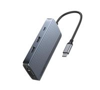 Anker PowerExpand Hub USB-C 8 en 1, Triple Pantalla, 2 Puertos HDMI 4K, 1 VGA 1080P, 100W PD, 4 Puertos USB (1 USB-C 5Gbps, 3 USB-A 5Gbps), Alta Velocidad, Compatible con MacBook, Windows