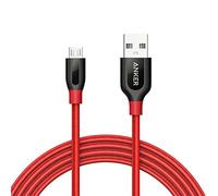 Anker PowerLine+ Cable Micro USB 1.8m de gama alta con cinta de velcro, el más rápido, durable y el único reforzado con Aramide y doble trama de nylon para móviles Samsung, Nexus, LG, Motorola, Android y más