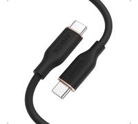 Anker PowerLine III Flow, 240W Cable USB C Carga Rápida, Carga Rápida para iPhone 16/16 15Pro/16 Plus/16 ProMax MacBook Pro 2024, iPad Pro 2024, iPad Air 4, Samsung Galaxy S23+/S23, y más(0,9m, Negro)