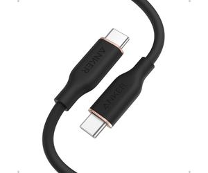 Anker PowerLine III Flow, 240W Cable USB C Carga Rápida, Carga Rápida para iPhone 16/16 15Pro/16 Plus/16 ProMax MacBook Pro 2024, iPad Pro 2024, iPad Air 4, Samsung Galaxy S23+/S23 y más(0,9m, Negro)