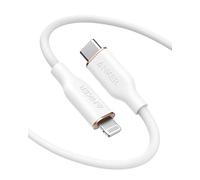 Anker PowerLine III Flow, cable USB C a Lightning para iPhone 14 Plus 14 14 Pro Max 13 13 Pro 12 [certificado MFi, 6 pies, blanco nube] soporta suministro de energía, cable de silicona