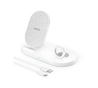 Anker PowerWave Sense - Estación de carga inalámbrica, soporte 2 en 1 con soporte de carga de reloj para Apple Watch SE/6/5/4/3/2/1, iPhone SE 2020, 11, 11 Pro (cable de carga de reloj y adaptador de