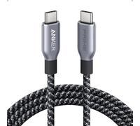 Anker Prime Cable USB C a USB C 240 W, [1,8 m] 6 pies, nailon reciclado | Carga rápida para iPhone 16/16 Pro/16 Pro Max/16 Plus, MacBook, iPad y Galaxy S24